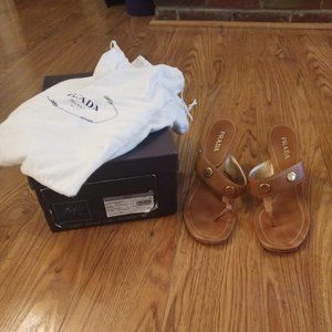 Prada Kitten Heel Sandals